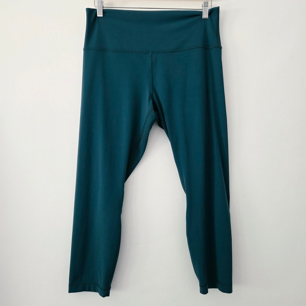 Lululemon Align High-Rise Crop Leggings Teal Green Athletic Womens 14